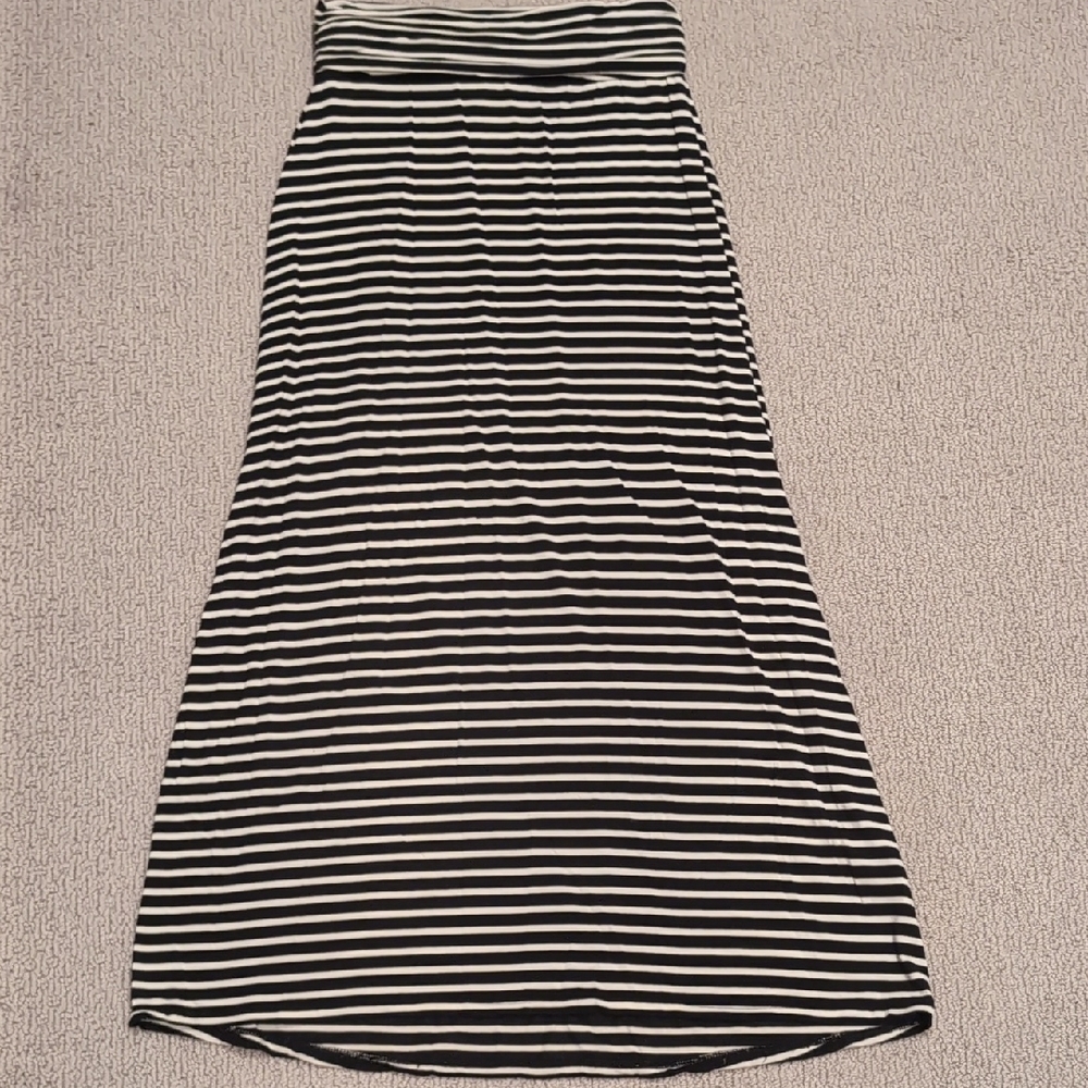 Striped Black and White Women's Skirt